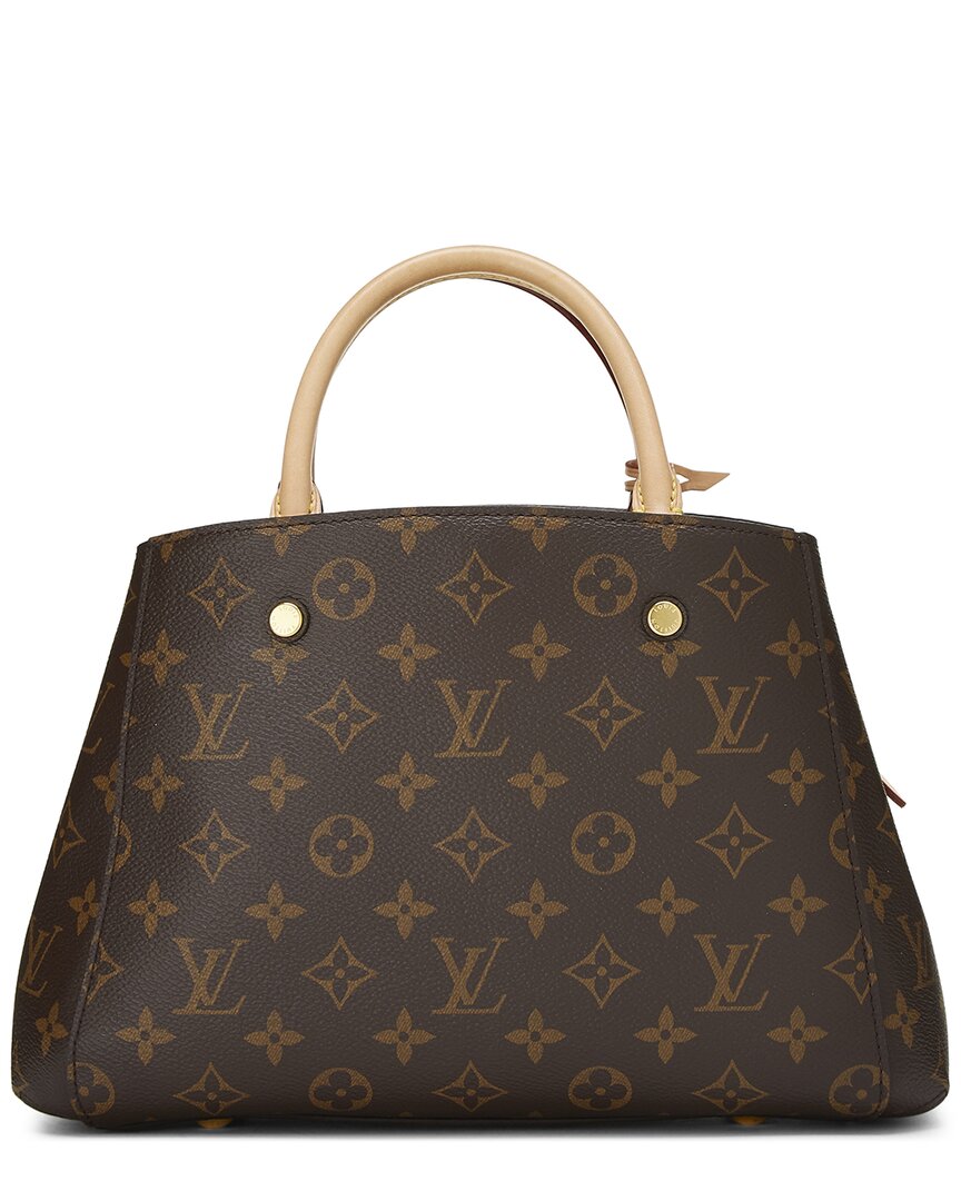 Louis Vuitton Louis Vuitton Brown Monogram Coated Canvas Montaigne Bb (Authentic Pre-Loved)