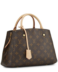 Louis Vuitton Louis Vuitton Brown Monogram Coated Canvas Montaigne Bb (Authentic Pre-Loved)