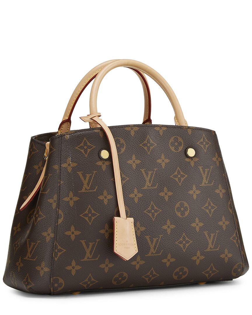 Louis Vuitton Louis Vuitton Brown Monogram Coated Canvas Montaigne Bb (Authentic Pre-Loved)