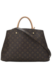 Louis Vuitton Louis Vuitton Brown Monogram Coated Canvas Montaigne Gm (Authentic Pre-Loved)