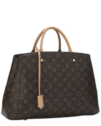 Louis Vuitton Louis Vuitton Brown Monogram Coated Canvas Montaigne Gm (Authentic Pre-Loved)