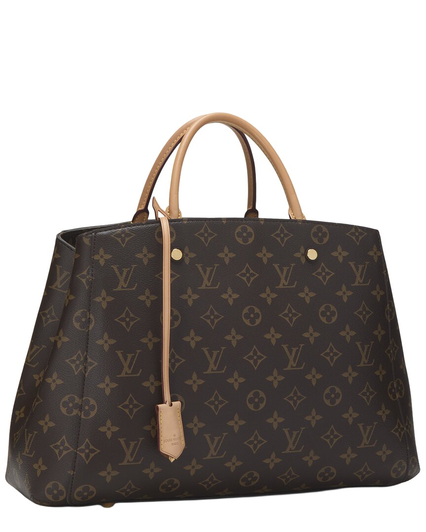 Louis Vuitton Louis Vuitton Brown Monogram Coated Canvas Montaigne Gm (Authentic Pre-Loved)