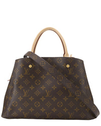 Louis Vuitton Louis Vuitton Brown Monogram Coated Canvas Montaigne Mm (Authentic Pre-Loved)