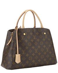 Louis Vuitton Louis Vuitton Brown Monogram Coated Canvas Montaigne Mm (Authentic Pre-Loved)
