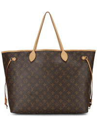 Louis Vuitton Louis Vuitton Brown Monogram Coated Canvas Neverfull Gm (Authentic Pre-Loved)