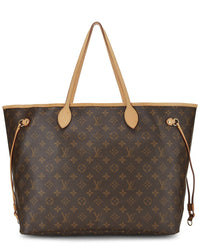Louis Vuitton Louis Vuitton Brown Monogram Coated Canvas Neverfull Gm (Authentic Pre-Loved)