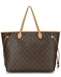 Louis Vuitton Louis Vuitton Brown Monogram Coated Canvas Neverfull Gm (Authentic Pre-Loved)