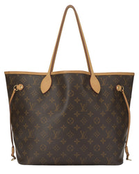Louis Vuitton Louis Vuitton Brown Monogram Coated Canvas Neverfull Mm (Authentic Pre-Loved)