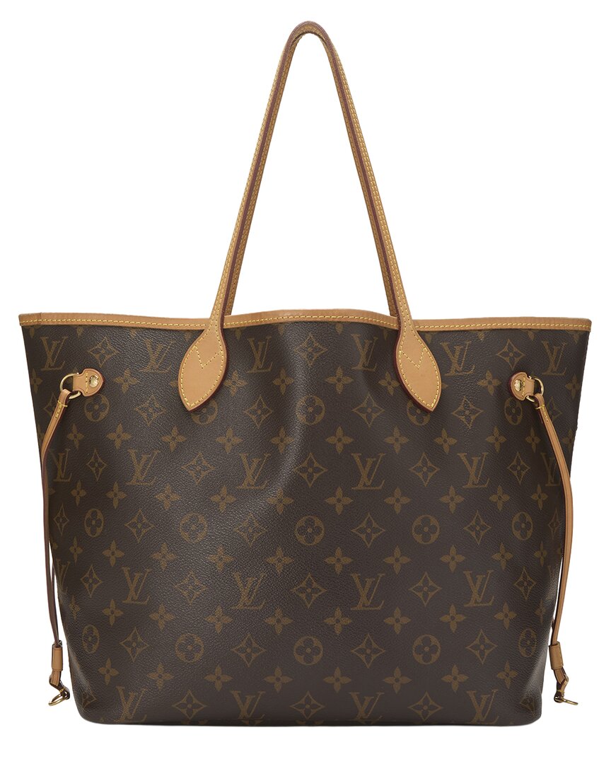 Louis Vuitton Louis Vuitton Brown Monogram Coated Canvas Neverfull Mm (Authentic Pre-Loved)