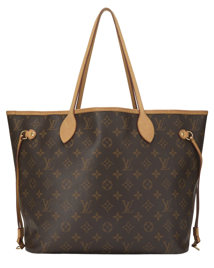 Louis Vuitton Louis Vuitton Brown Monogram Coated Canvas Neverfull Mm (Authentic Pre-Loved)