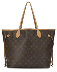 Louis Vuitton Louis Vuitton Brown Monogram Coated Canvas Neverfull Mm (Authentic Pre-Loved)