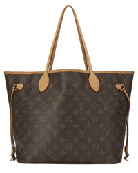 Louis Vuitton Louis Vuitton Brown Monogram Coated Canvas Neverfull Mm (Authentic Pre-Loved)