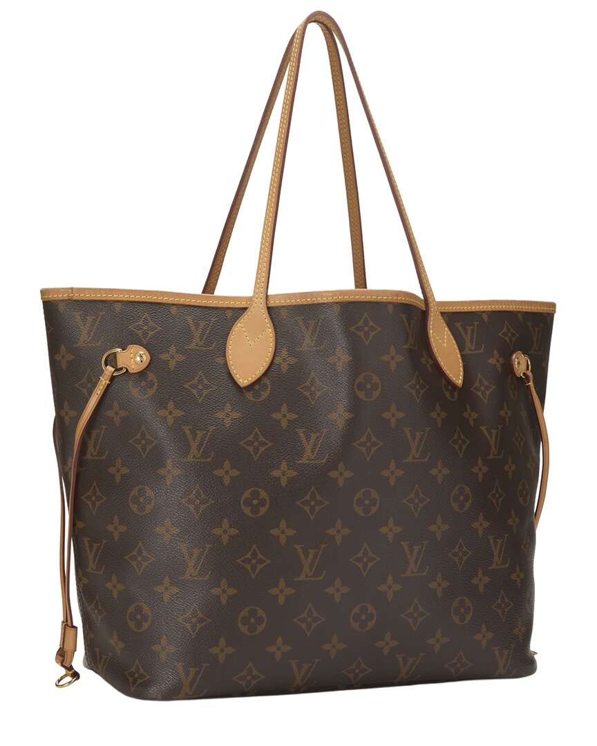 Louis Vuitton Louis Vuitton Brown Monogram Coated Canvas Neverfull Mm (Authentic Pre-Loved)