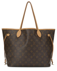 Louis Vuitton Louis Vuitton Brown Monogram Coated Canvas Neverfull Mm (Authentic Pre-Loved)