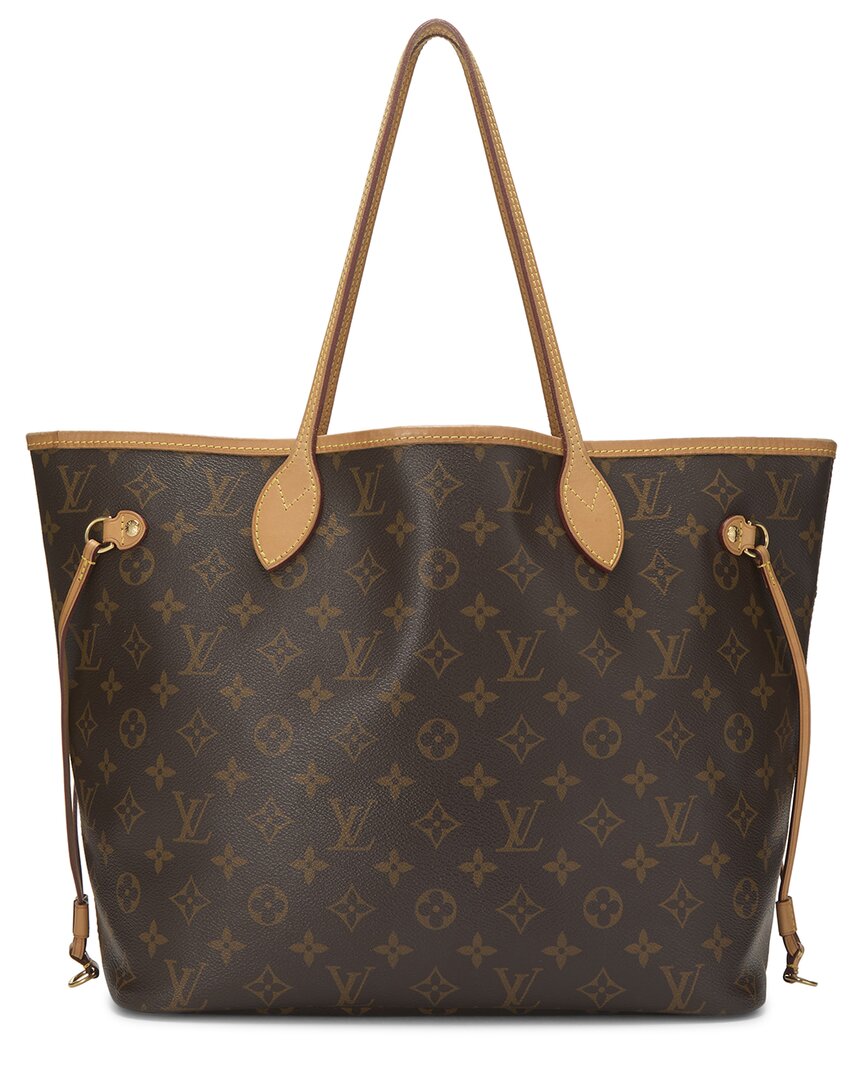 Louis Vuitton Louis Vuitton Brown Monogram Coated Canvas Neverfull Mm (Authentic Pre-Loved)