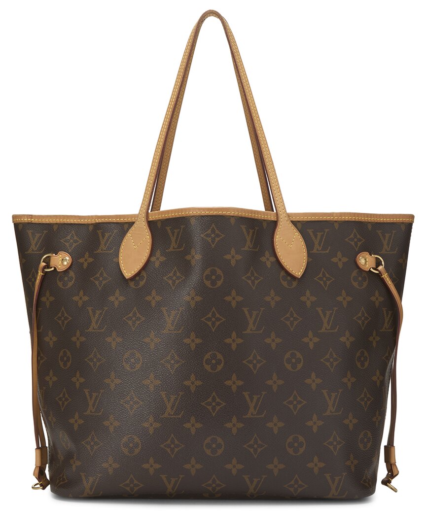 Louis Vuitton Louis Vuitton Brown Monogram Coated Canvas Neverfull Mm (Authentic Pre-Loved)