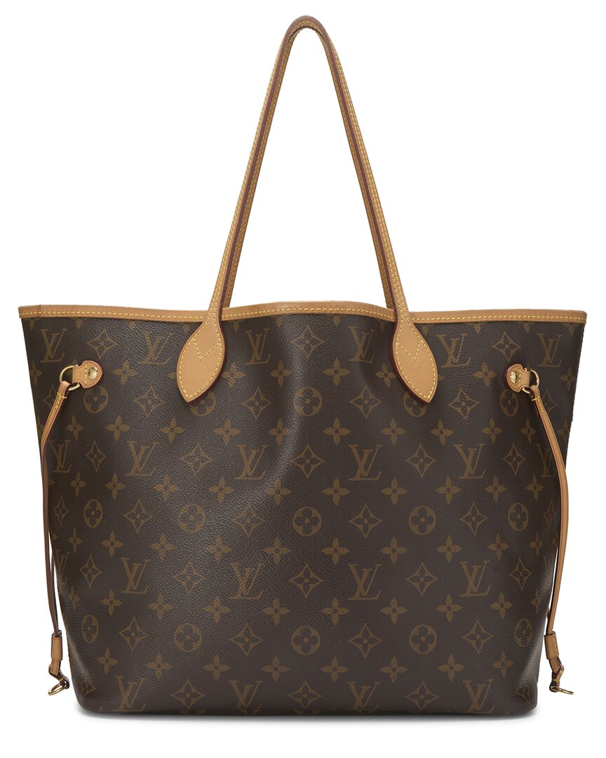 Louis Vuitton Louis Vuitton Brown Monogram Coated Canvas Neverfull Mm (Authentic Pre-Loved)
