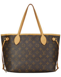 Louis Vuitton Louis Vuitton Brown Monogram Coated Canvas Neverfull Pm (Authentic Pre-Loved)