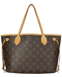 Louis Vuitton Louis Vuitton Brown Monogram Coated Canvas Neverfull Pm (Authentic Pre-Loved)