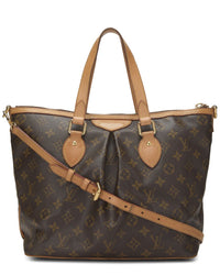 Louis Vuitton Louis Vuitton Brown Monogram Coated Canvas Palermo Pm (Authentic Pre-Loved)