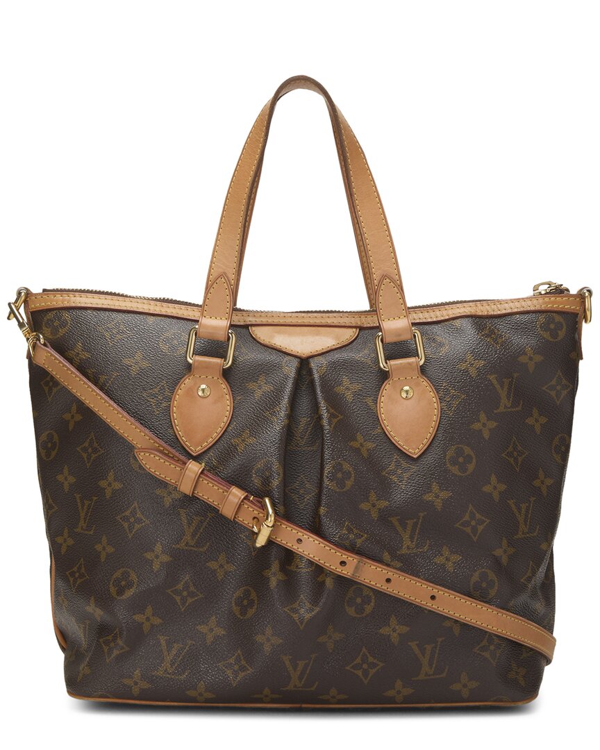 Louis Vuitton Louis Vuitton Brown Monogram Coated Canvas Palermo Pm (Authentic Pre-Loved)