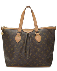 Louis Vuitton Louis Vuitton Brown Monogram Coated Canvas Palermo Pm (Authentic Pre-Loved)