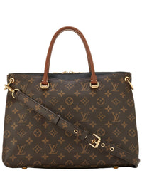 Louis Vuitton Louis Vuitton Black Monogram Coated Canvas Pallas (Authentic Pre-Loved)