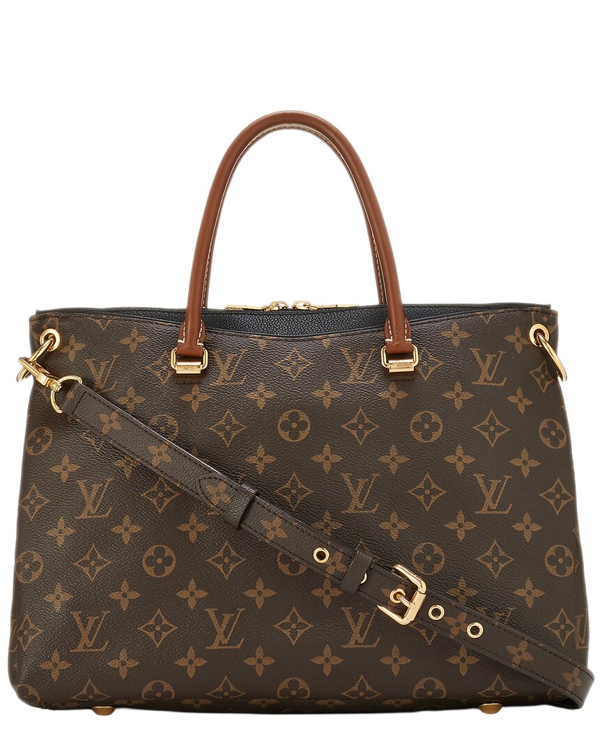 Louis Vuitton Louis Vuitton Black Monogram Coated Canvas Pallas (Authentic Pre-Loved)