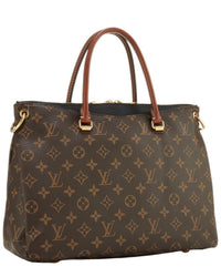 Louis Vuitton Louis Vuitton Black Monogram Coated Canvas Pallas (Authentic Pre-Loved)