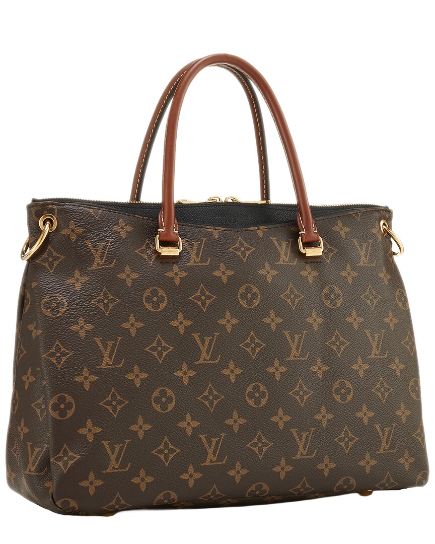 Louis Vuitton Louis Vuitton Black Monogram Coated Canvas Pallas (Authentic Pre-Loved)