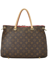 Louis Vuitton Pre-Owned Louis Vuitton Red Monogram Coated Canvas Pallas (Authentic Pre-Loved)