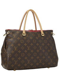 Louis Vuitton Pre-Owned Louis Vuitton Red Monogram Coated Canvas Pallas (Authentic Pre-Loved)