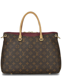 Louis Vuitton Louis Vuitton Burgundy Monogram Coated Canvas Pallas (Authentic Pre-Loved)