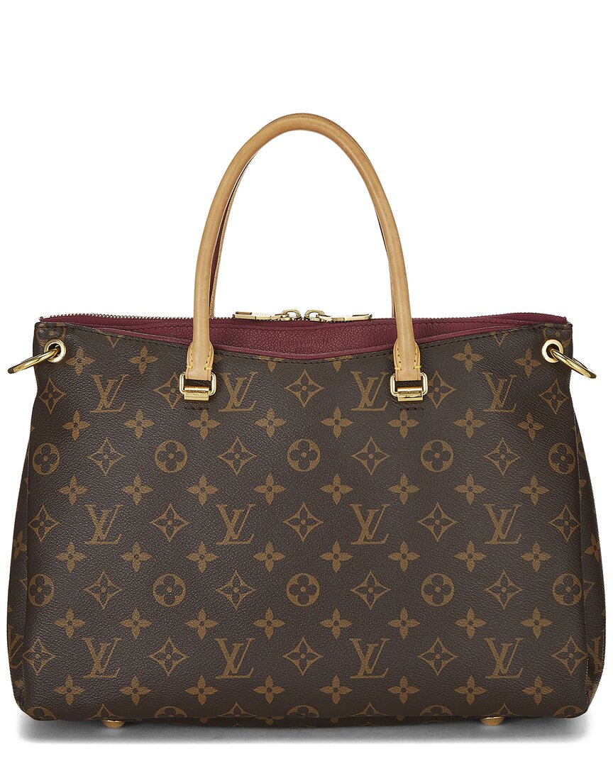 Louis Vuitton Louis Vuitton Burgundy Monogram Coated Canvas Pallas (Authentic Pre-Loved)