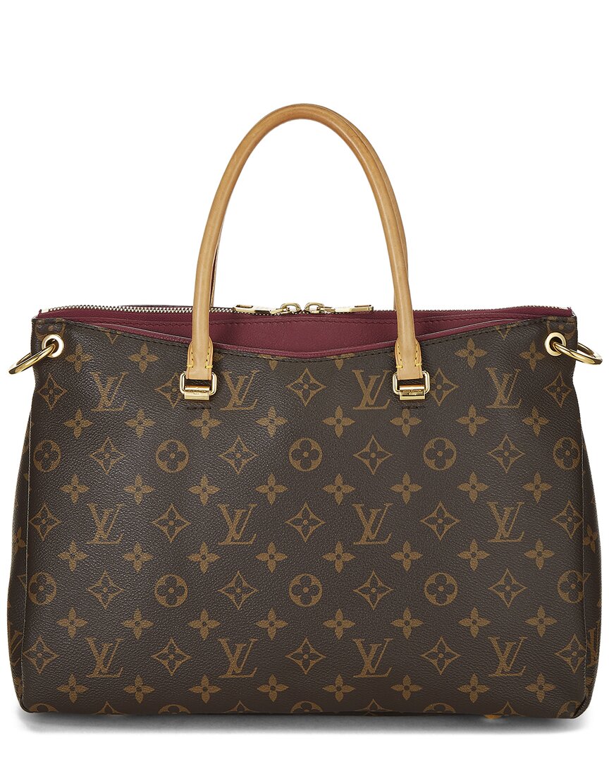 Louis Vuitton Louis Vuitton Burgundy Monogram Coated Canvas Pallas (Authentic Pre-Loved)