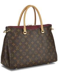 Louis Vuitton Louis Vuitton Burgundy Monogram Coated Canvas Pallas (Authentic Pre-Loved)