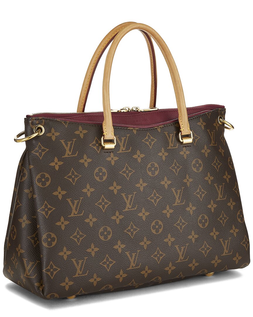 Louis Vuitton Louis Vuitton Burgundy Monogram Coated Canvas Pallas (Authentic Pre-Loved)