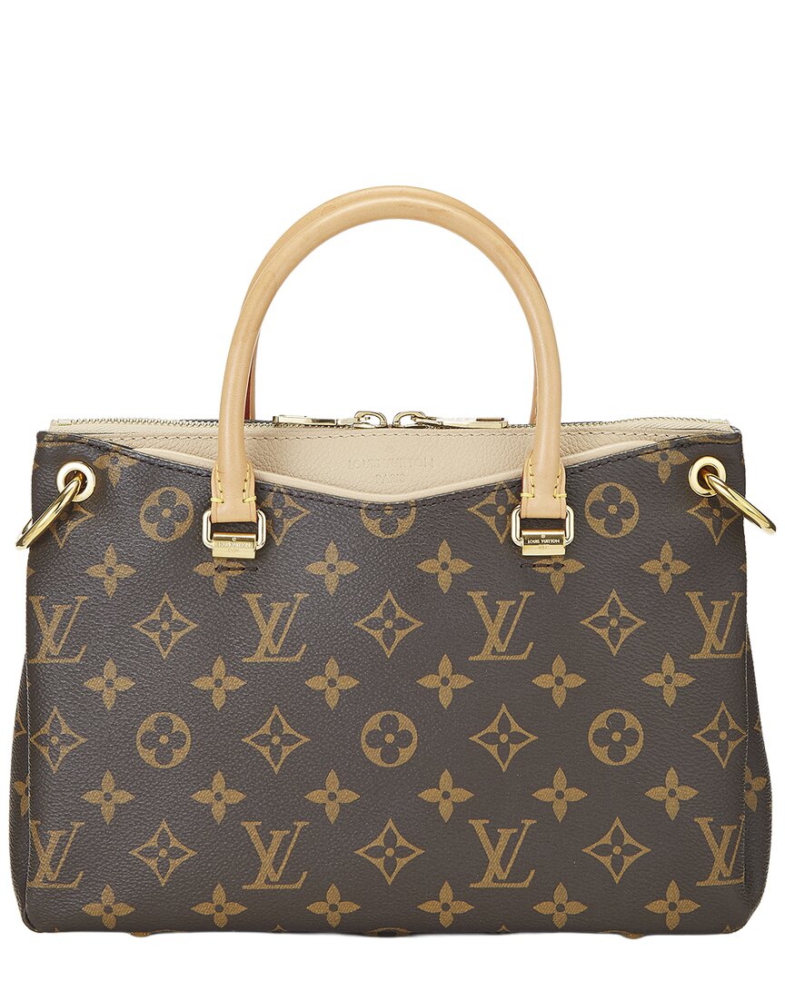 Louis Vuitton Louis Vuitton Beige Monogram Coated Canvas Pallas Bb (Authentic Pre-Loved)