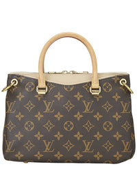 Louis Vuitton Louis Vuitton Beige Monogram Coated Canvas Pallas Bb (Authentic Pre-Loved)