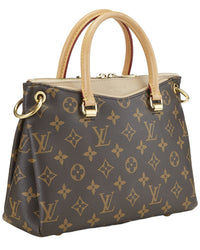 Louis Vuitton Louis Vuitton Beige Monogram Coated Canvas Pallas Bb (Authentic Pre-Loved)