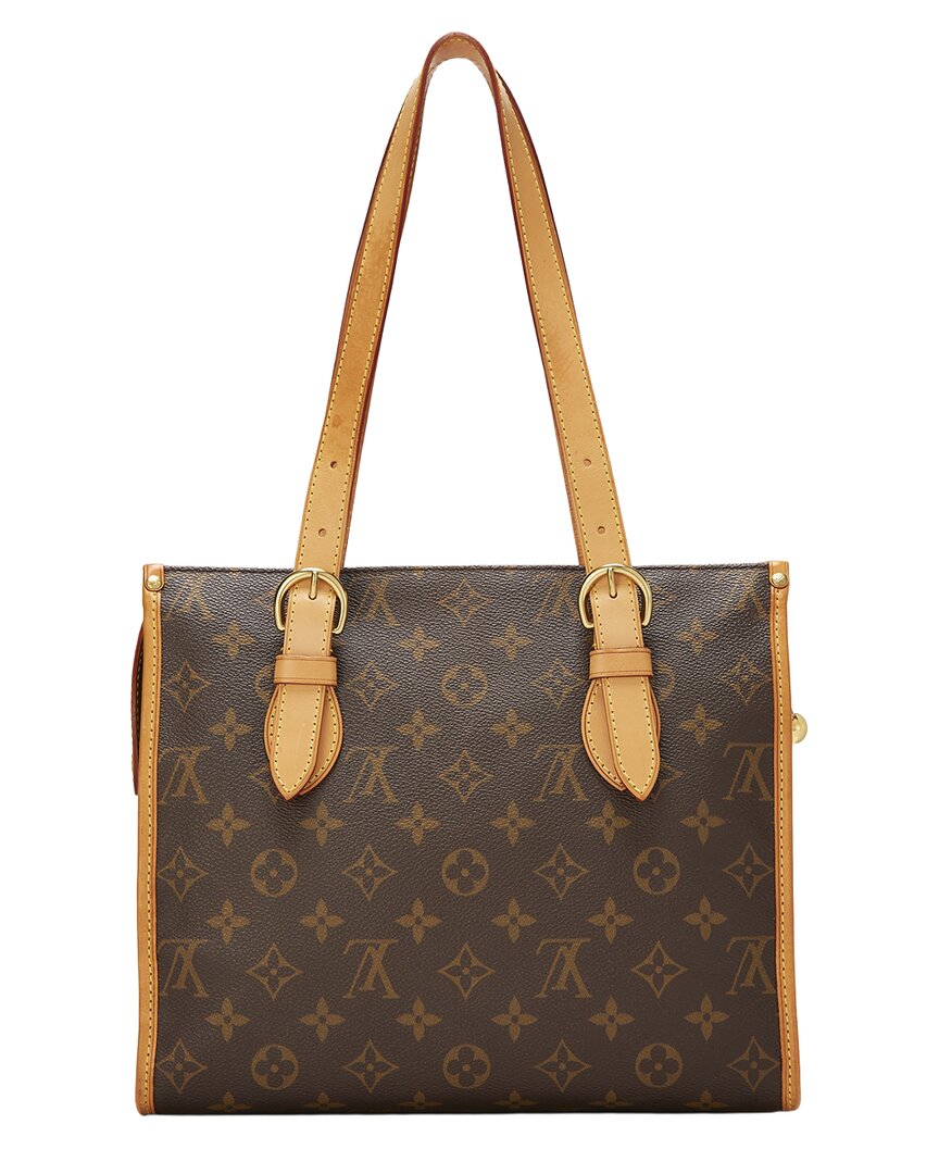 Louis Vuitton Louis Vuitton Brown Monogram Coated Canvas Popincourt Haut (Authentic Pre-