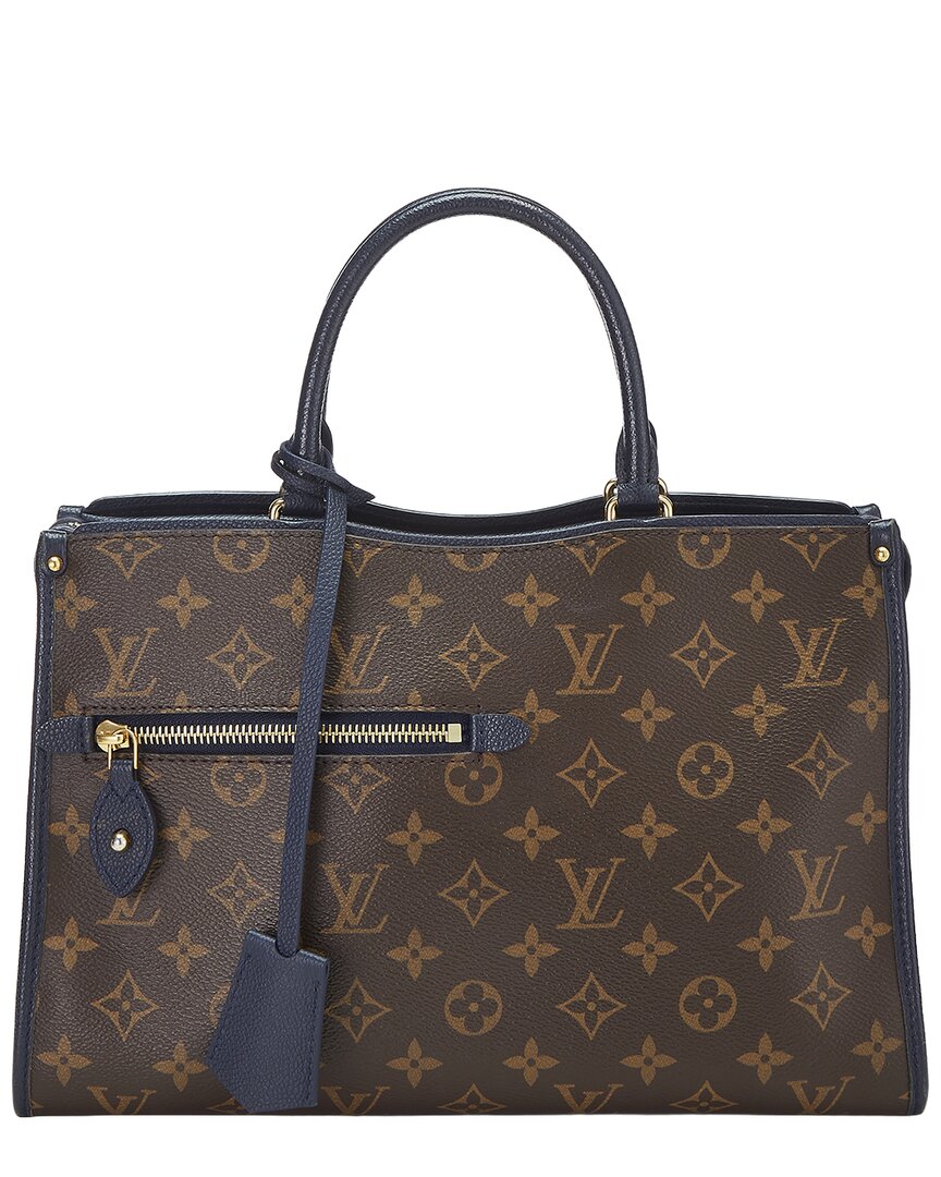 Louis Vuitton Louis Vuitton Navy Monogram Coated Canvas Popincourt Pm (Authentic Pre-Loved)
