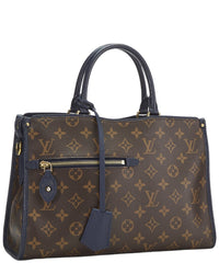 Louis Vuitton Louis Vuitton Navy Monogram Coated Canvas Popincourt Pm (Authentic Pre-Loved)