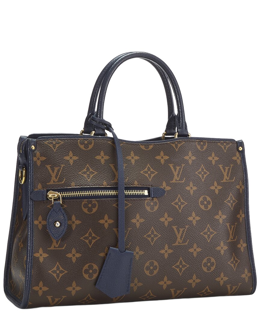 Louis Vuitton Louis Vuitton Navy Monogram Coated Canvas Popincourt Pm (Authentic Pre-Loved)