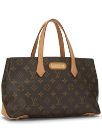 Louis Vuitton Louis Vuitton Brown Monogram Coated Canvas Wilshire Pm (Authentic Pre-Loved)