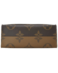 Louis Vuitton Louis Vuitton Brown Monoreversedgiant Coated Canvas Onthego Gm (Authentic Pre-