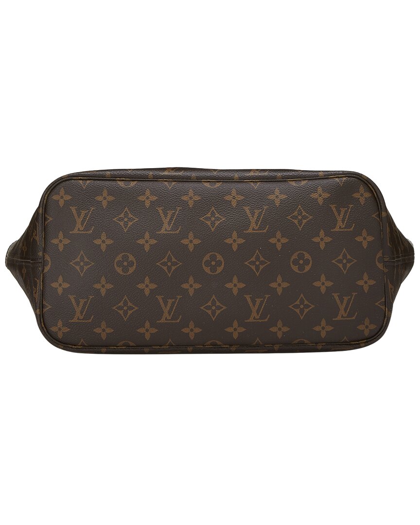 Louis Vuitton Louis Vuitton Brown Coated Canvas Monoworldtour Neverfull Mm (Authentic Pre-