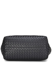 Bottega Veneta Bottega Veneta Black Intrecciato Leather Cesta Tote Small (Authentic Pre-