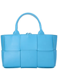 Bottega Veneta Bottega Veneta Blue Maxi Intrecciato Leather Arco Tote Small (Authentic Pre-