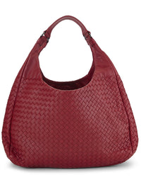 Bottega Veneta Bottega Veneta Red Intrecciato Leather Campana Tote Large (Authentic Pre-